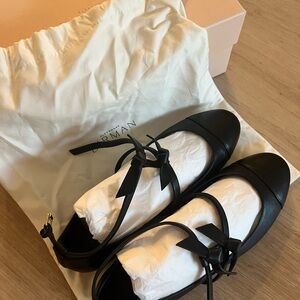 Alexandre Birman Clarita Ballet Flat Black Size 40